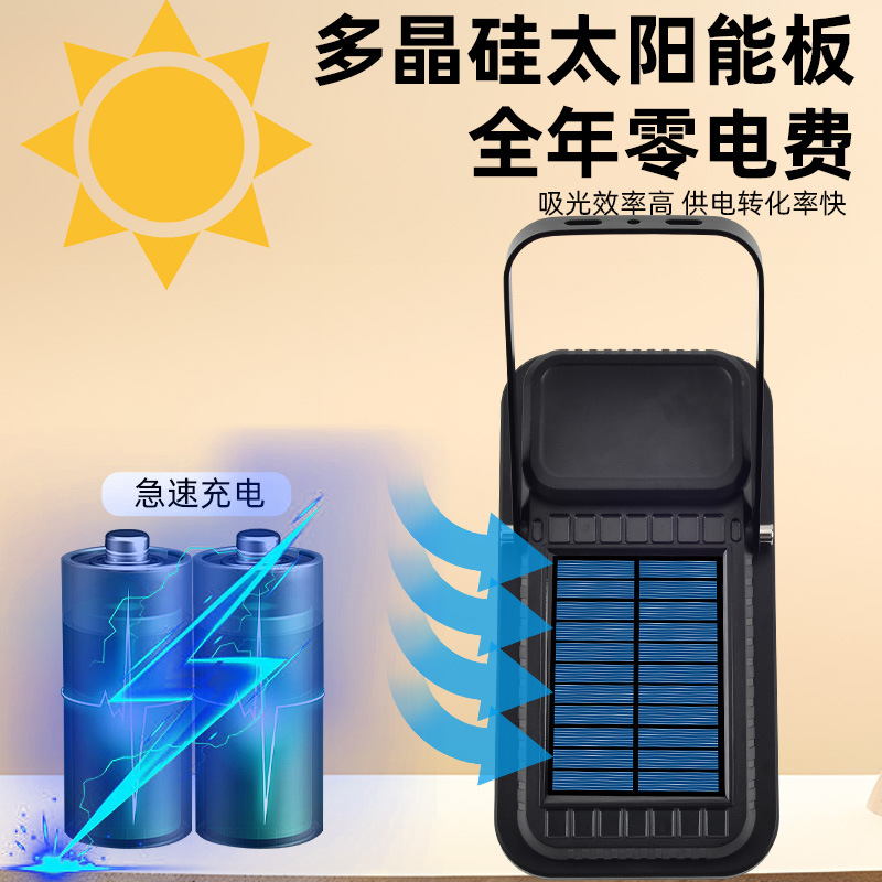 新款太阳能防水路灯人体感应庭院灯户外带遥控夜间照明壁灯产品图