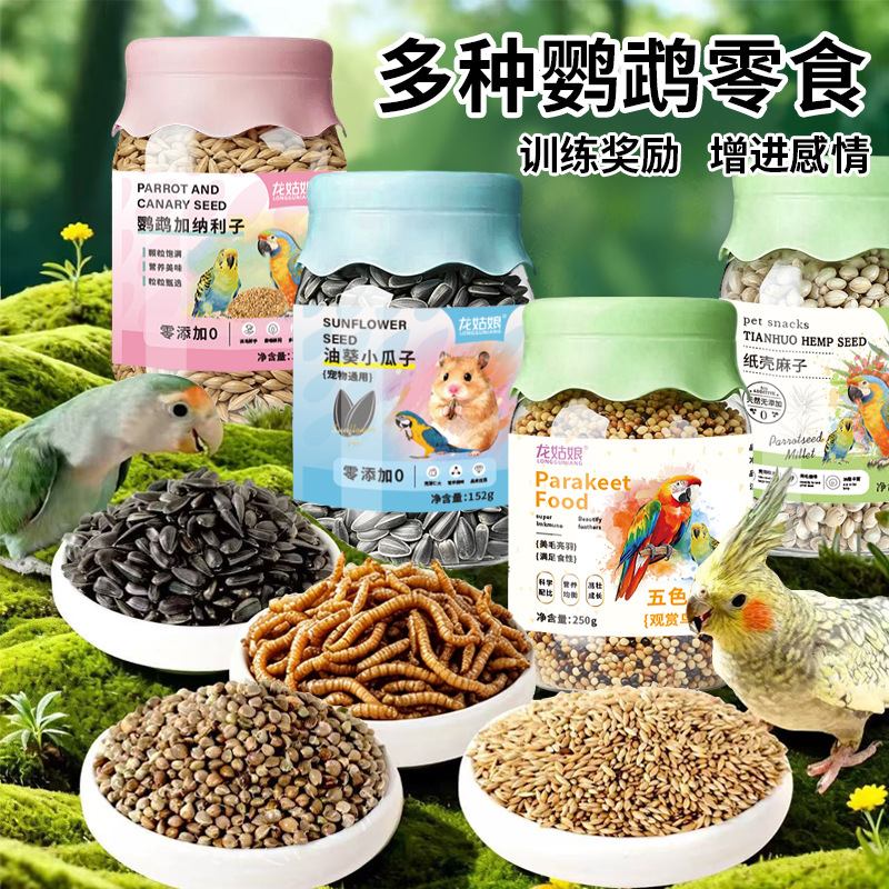 鹦鹉瓜子鸟食鸟粮饲料宠物零食油葵籽小瓜子鸟类磨牙小零食批发