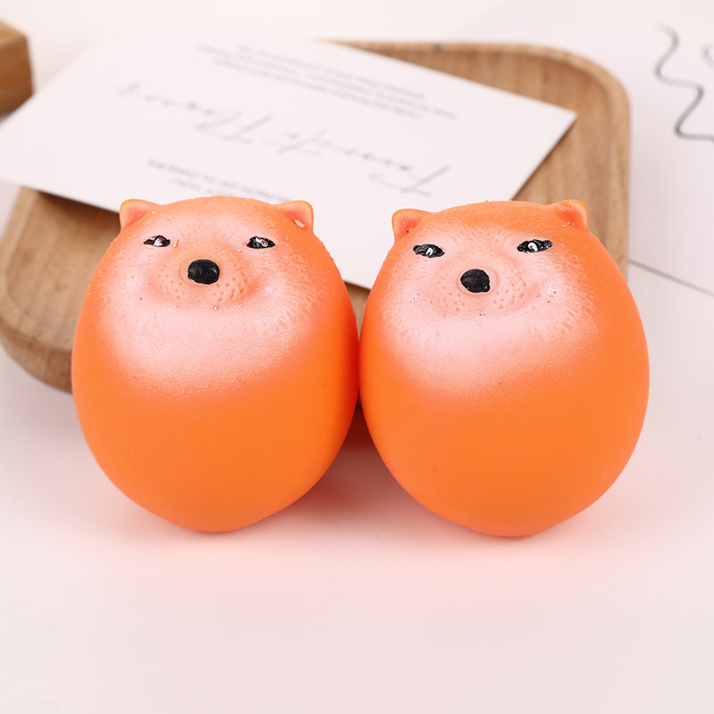 A popular creative Shiba Inu egg, a stress-relieving egg-shaped toy with a slow rebound and funny sand sculpture details Picture