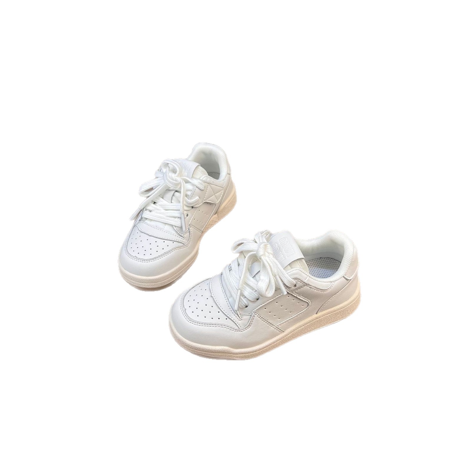 Children's shoes 2026 Spring New style Children's fashion low-top board shoes Korean version boys' and girls' soft-soled student white shoes Item Picture