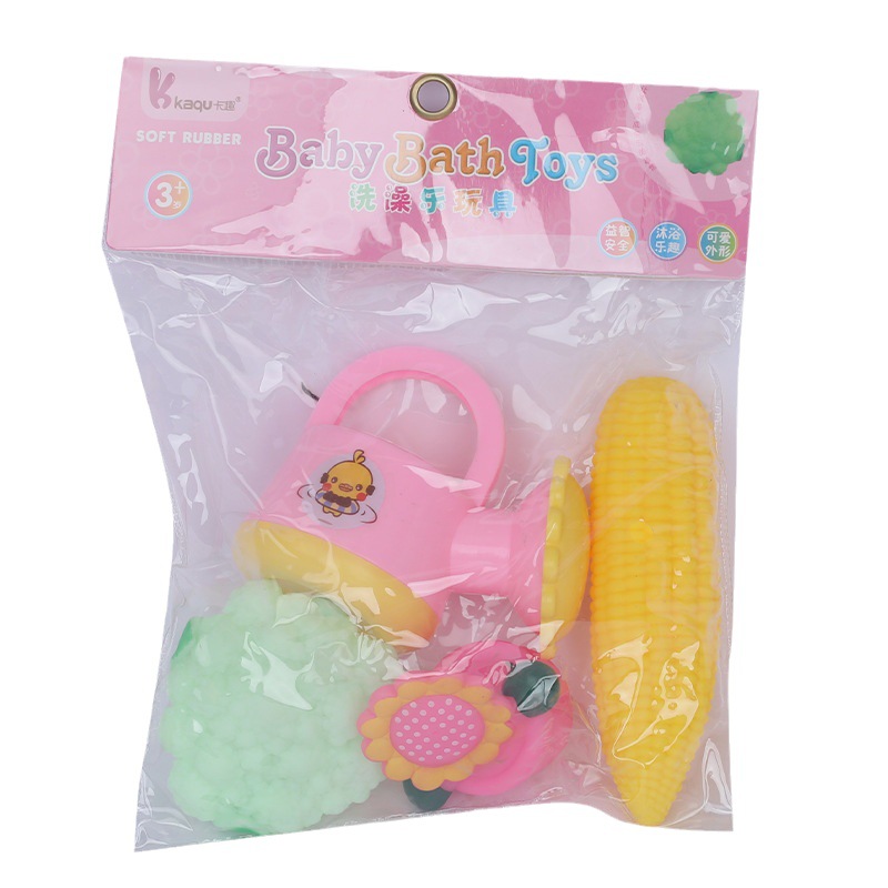 Children's water play toys, baby bathing, garden vegetables, pinching, calling boys and girls swimming, water play, bathroom toys Item Picture