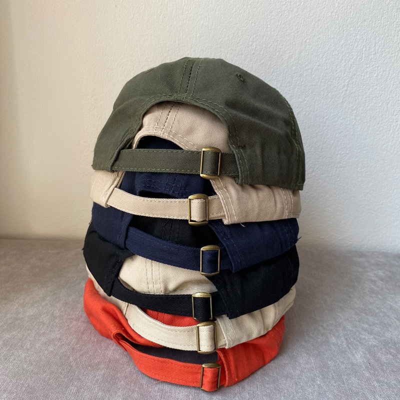 厂家批发纯色帽子日系春夏季男女软顶光板棒球帽光身纯黑色遮阳帽产品图