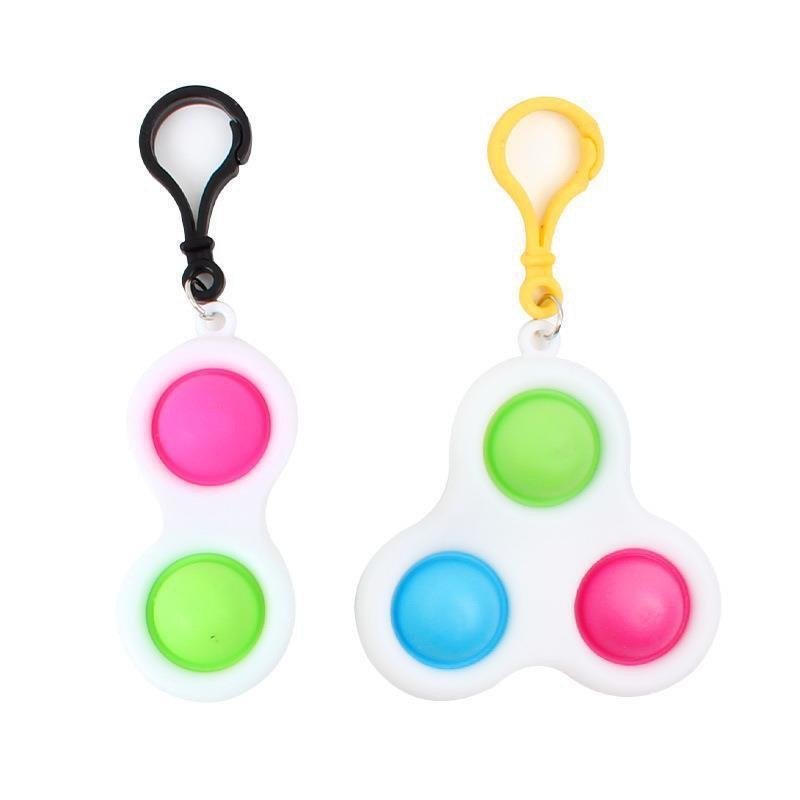 Finger Bubble Fun Stress Relief Keychain, Rat Extermination Pioneer Keychain Pendant, Finger Fun toy Item Picture