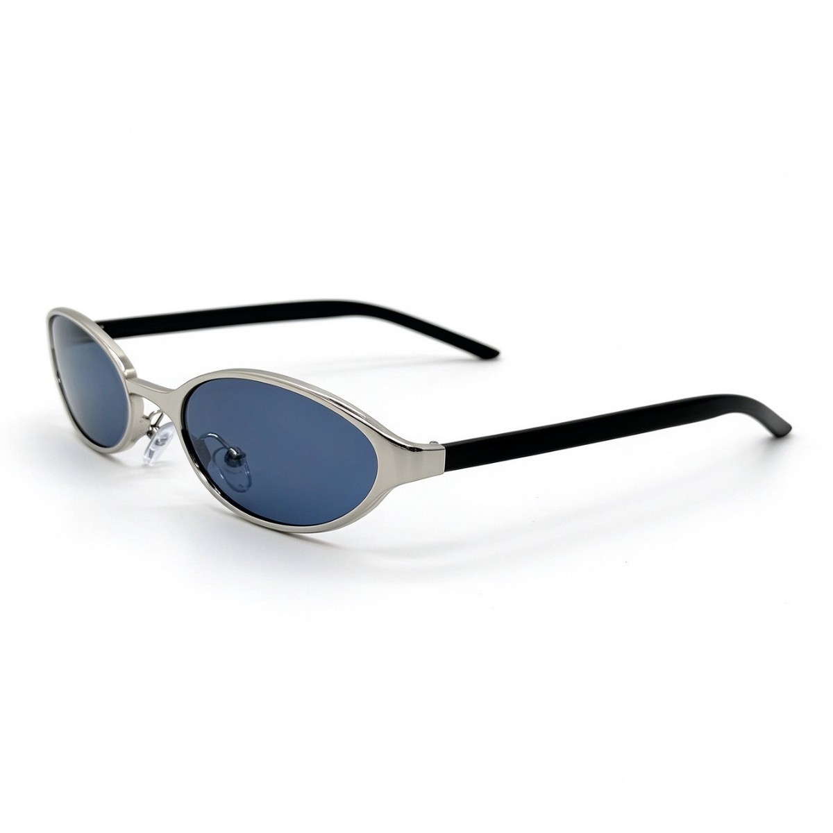 2026 New retro oval sunglasses for men and women, fashionable and trendy golden thin-framed sunglasses, UV-resistant glasses Specification image