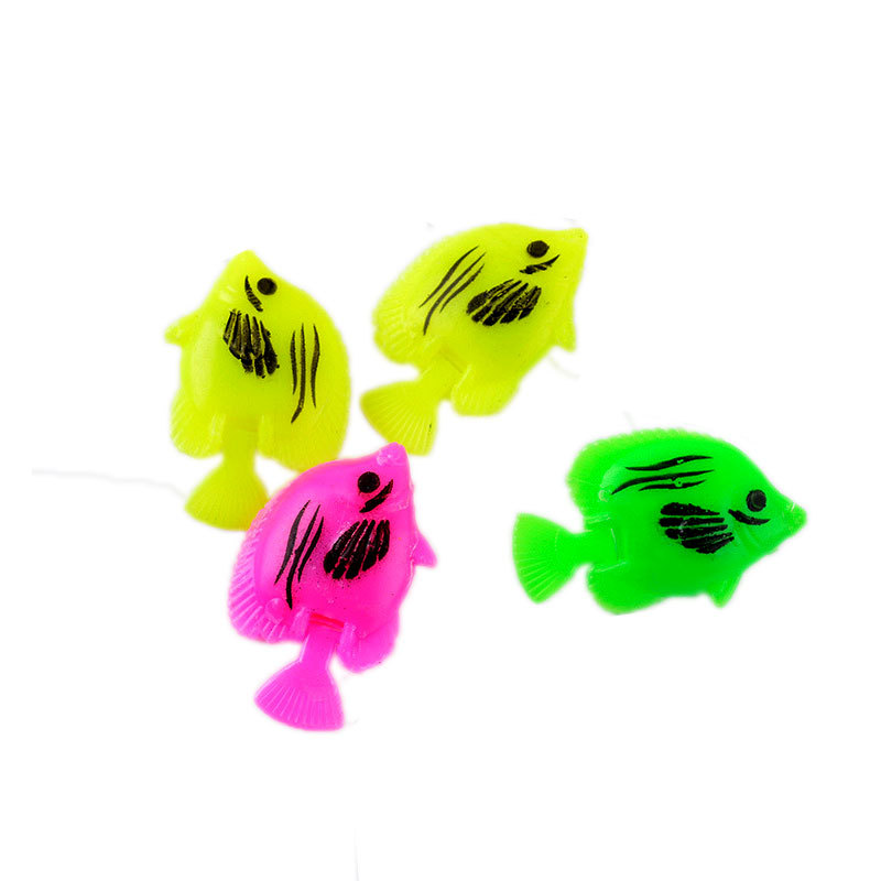 Wholesale of simulated fish, water balls, fish tank decoration, floating fish, mini gashapon accessories, colorful plastic, 2.5CM small fish Item Picture
