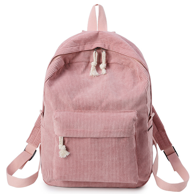 Velvet backpack for women 2025 autumn and winter: Simple and trendy, large-capacity casual women's backpack, dark backpack Item Picture