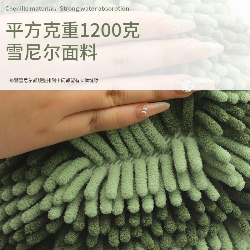 Wholesale of cartoon Christmas tree Chenille hand towels, multi-functional little tree creative hand towels and plush toys details Picture