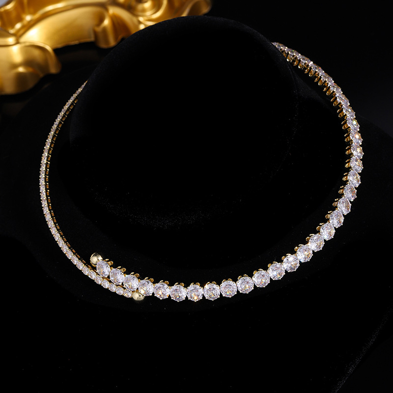 欧美网红时尚锆石圈石手链厂家直批发好看百搭