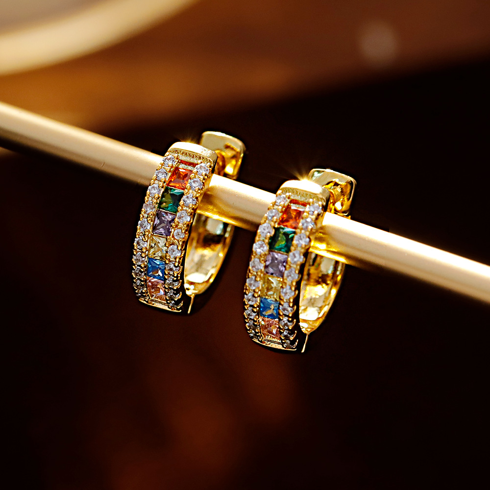 Hyacinth exquisita pequeña oreja hebilla ligera extravagancia sensación alta versatilidad aretes únicos nicho sentido del diseño pequeño nuevo estilo orejeras de moda mujer details Picture