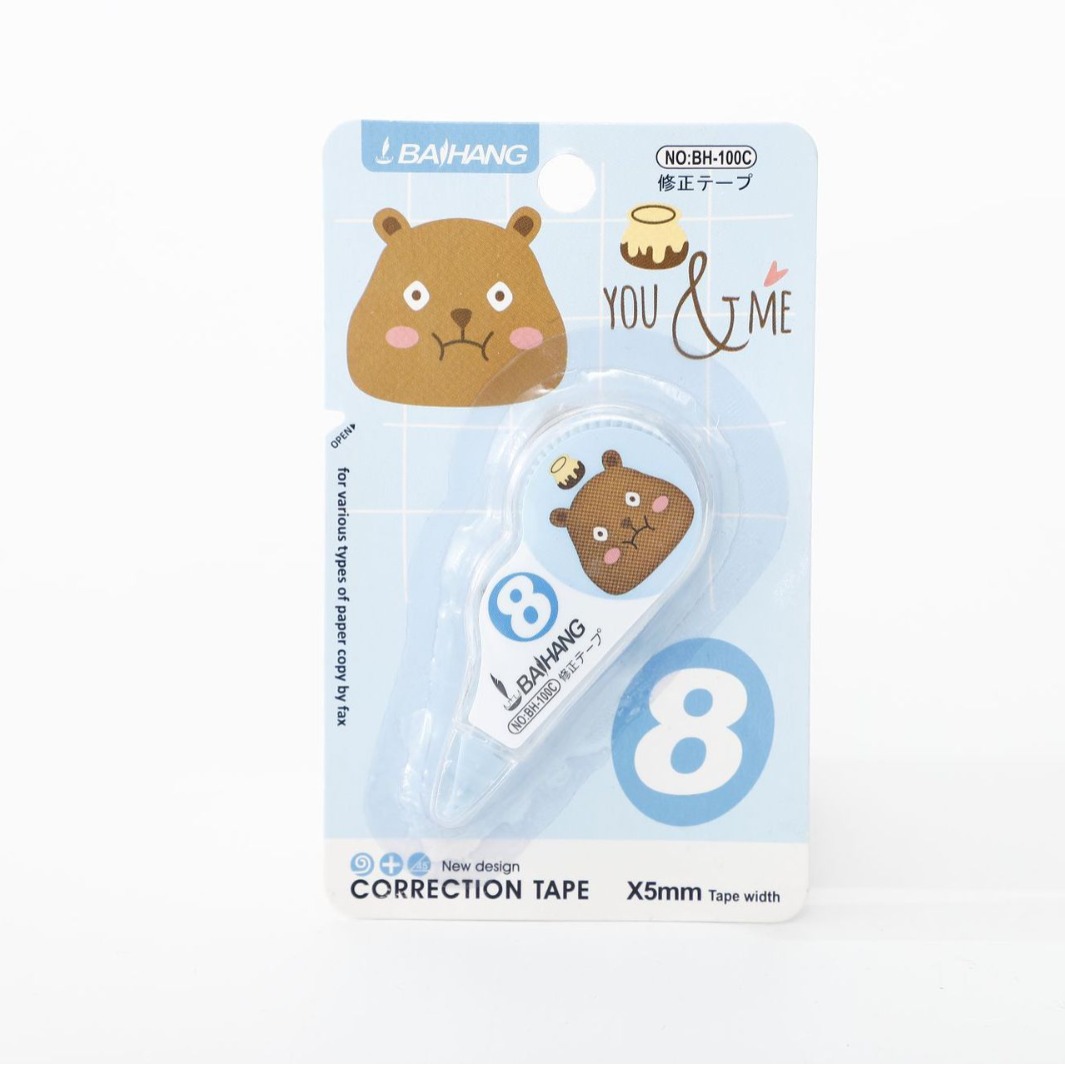 High appearance level primary school student correction tape Cartoon little animal series correction tape school stationery correction tape Item Picture