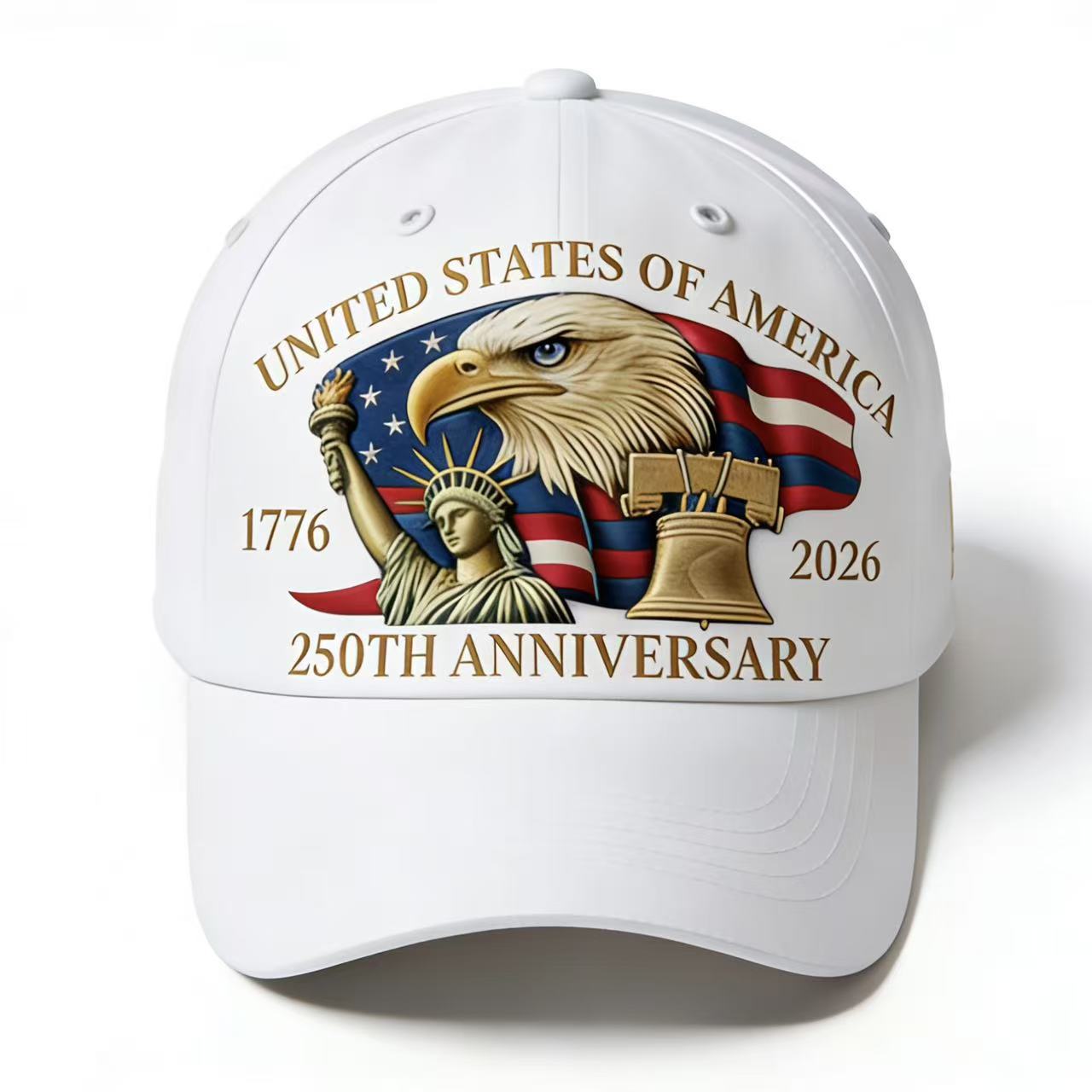Amazon's new embroidered baseball cap for the 250th anniversary of the United States, sun protection cap for men and women Application Scenario