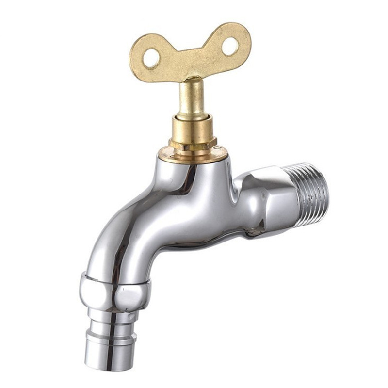 Factory wholesale direct supply of copper lock pointed faucet, anti-theft faucet, 4-minute faucet with key Application Scenario