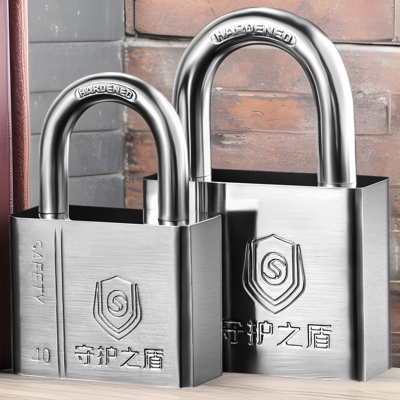 通开挂锁防水防锈家用宿舍仿不锈钢挂锁通用锁一把钥匙开多把锁