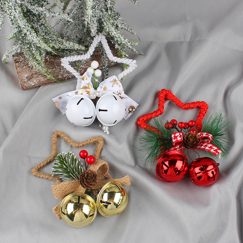 Christmas bell decoration, Christmas hat, Christmas wreath, Christmas ball, Christmas pendant, holiday decoration supplies set