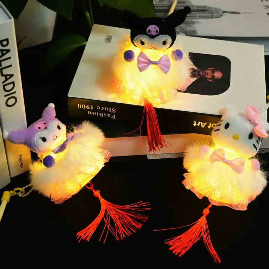 Cute cartoon-shaped luminous lanterns, children's festival decorations, hand-held flower lanterns, toy supplies for night market stalls Specification image