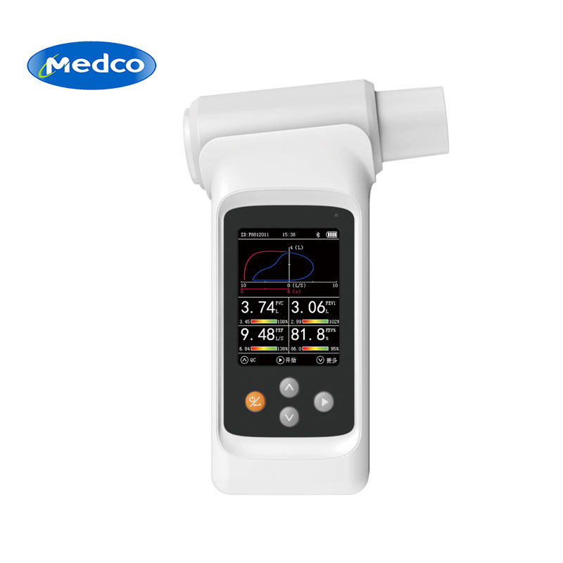 Cross-border exclusive SP90 portable handheld pulmonary function testing instrument, medical spirometer pulmonary function testing device