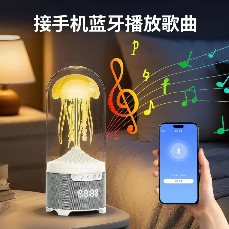Red Sun Technology Jellyfish Bluetooth Speaker, Smart Wireless Seven-color Breathing Light, Octopus Speaker, Portable Smart Decorative gift Specification image