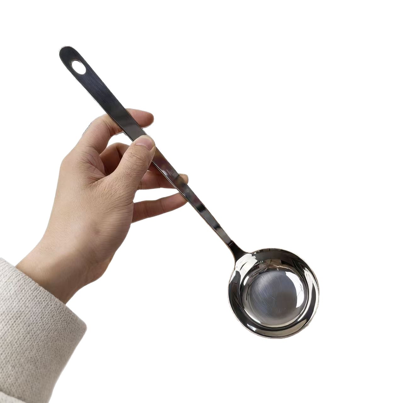 Thickened spoons, commercial restaurant spoons, household soup spoons, kitchen restaurant hot pot spoons, strainers Item Picture