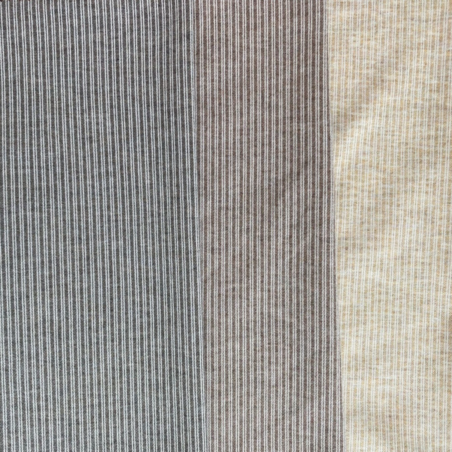 815# sheepskin TR fleece texture double vertical stripe letter stripe yarn-dyed fabric striped base layer pants in stock details Picture