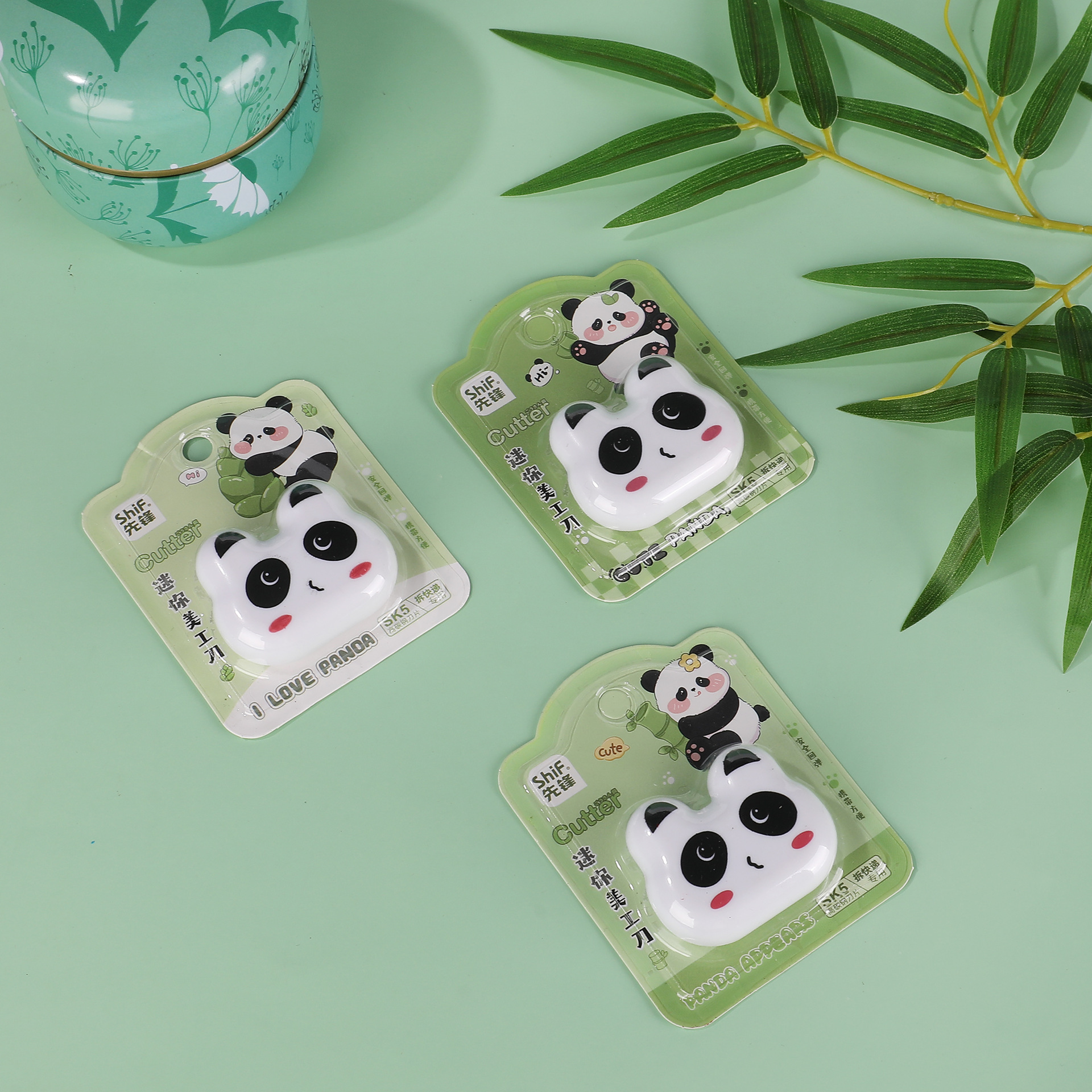 Pioneer 8173 Panda Mini Utility Knife, ins Express package opening, Student handicraft art homework, Paper cutting, office details Picture