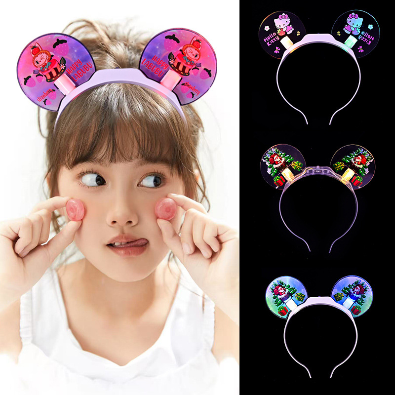 Concert support stick props, acrylic hair band, glow stick, company event fairy wand, glowing hair band batch Specification image