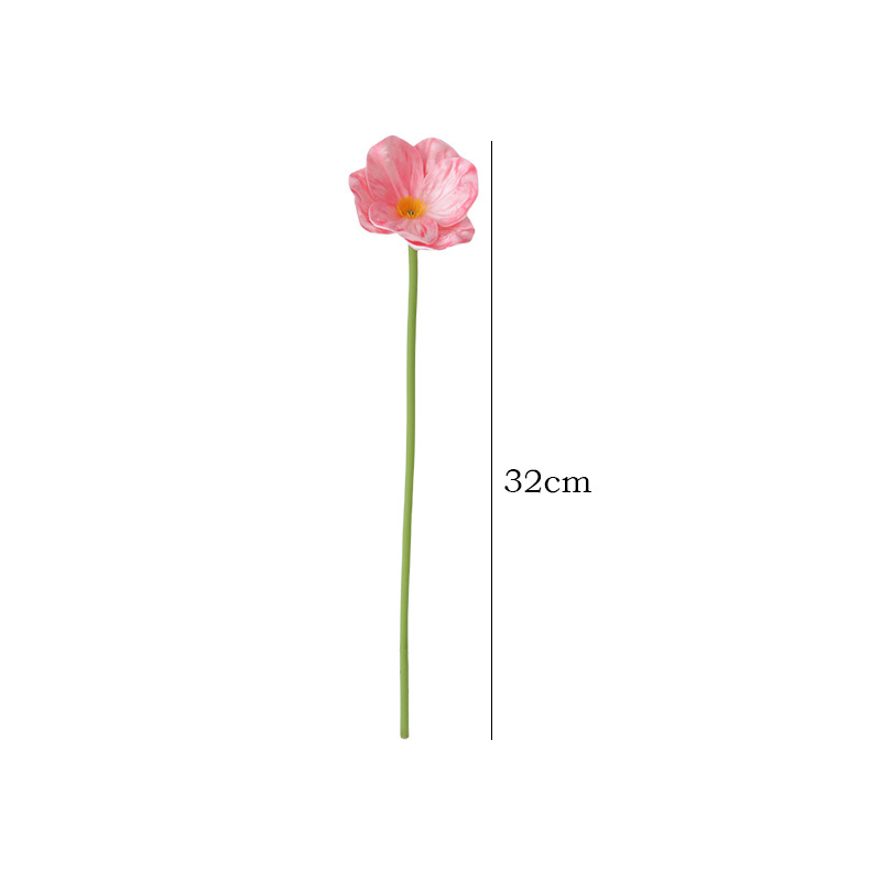 Cross-border simulation new PU mini artificial flower, artificial flower poppy home decoration model room flower arrangement Item Picture