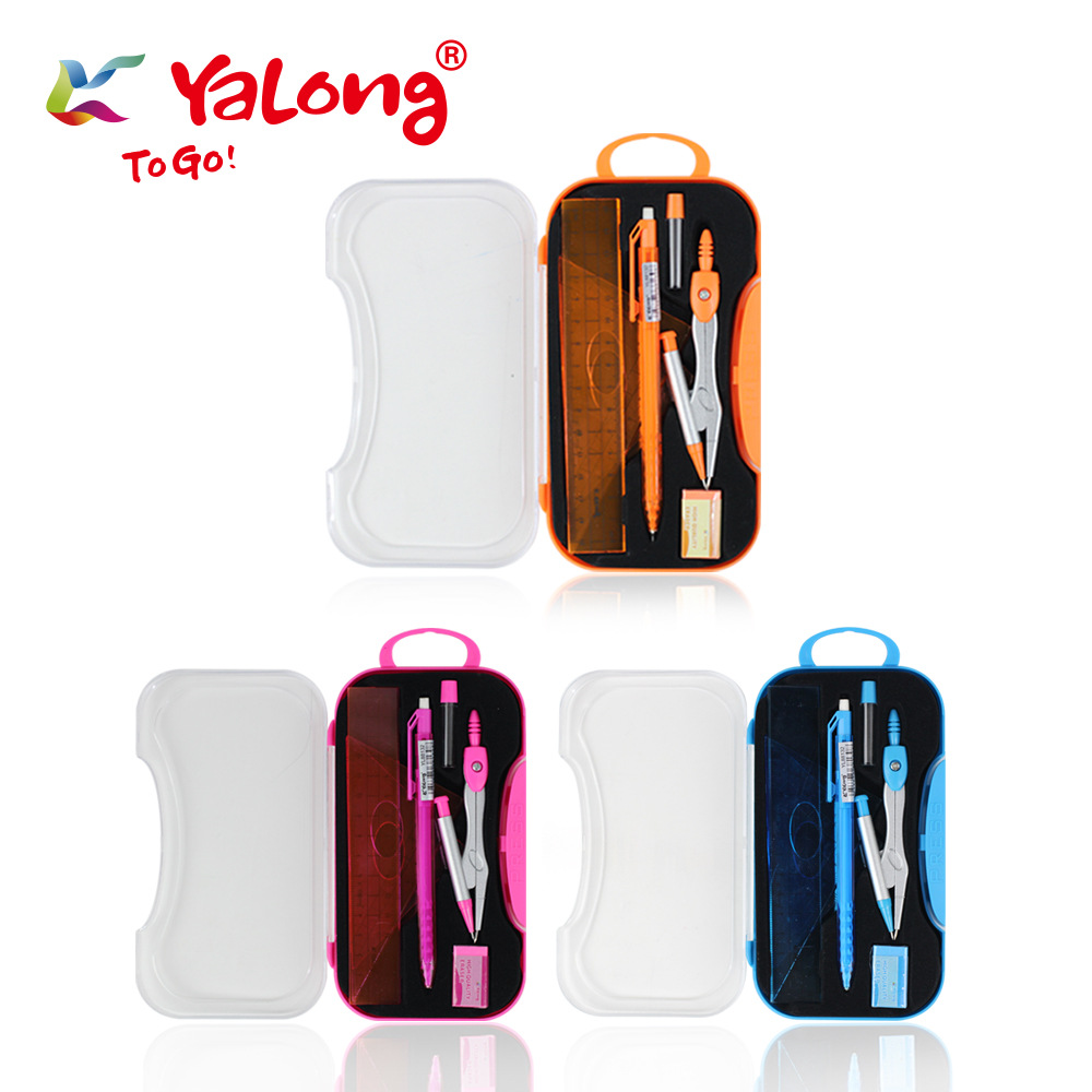 Yalong Cross-border 7pcs Mathematical Geometry Compass Set, Ruler Set, Protractor Set Item Picture