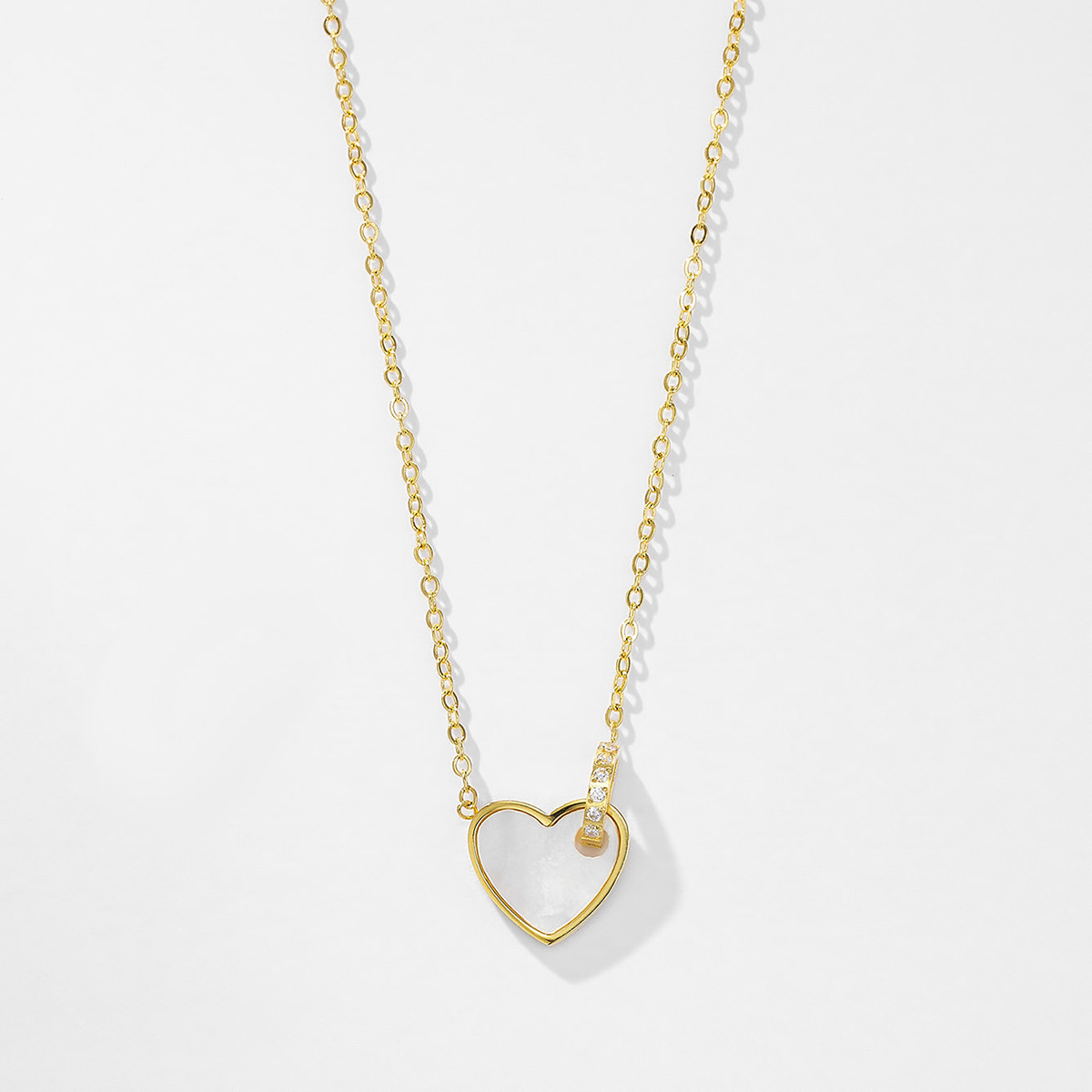 项链/珍珠/天然石项链/珍珠链条女款拼接气质/珍珠项链产品图