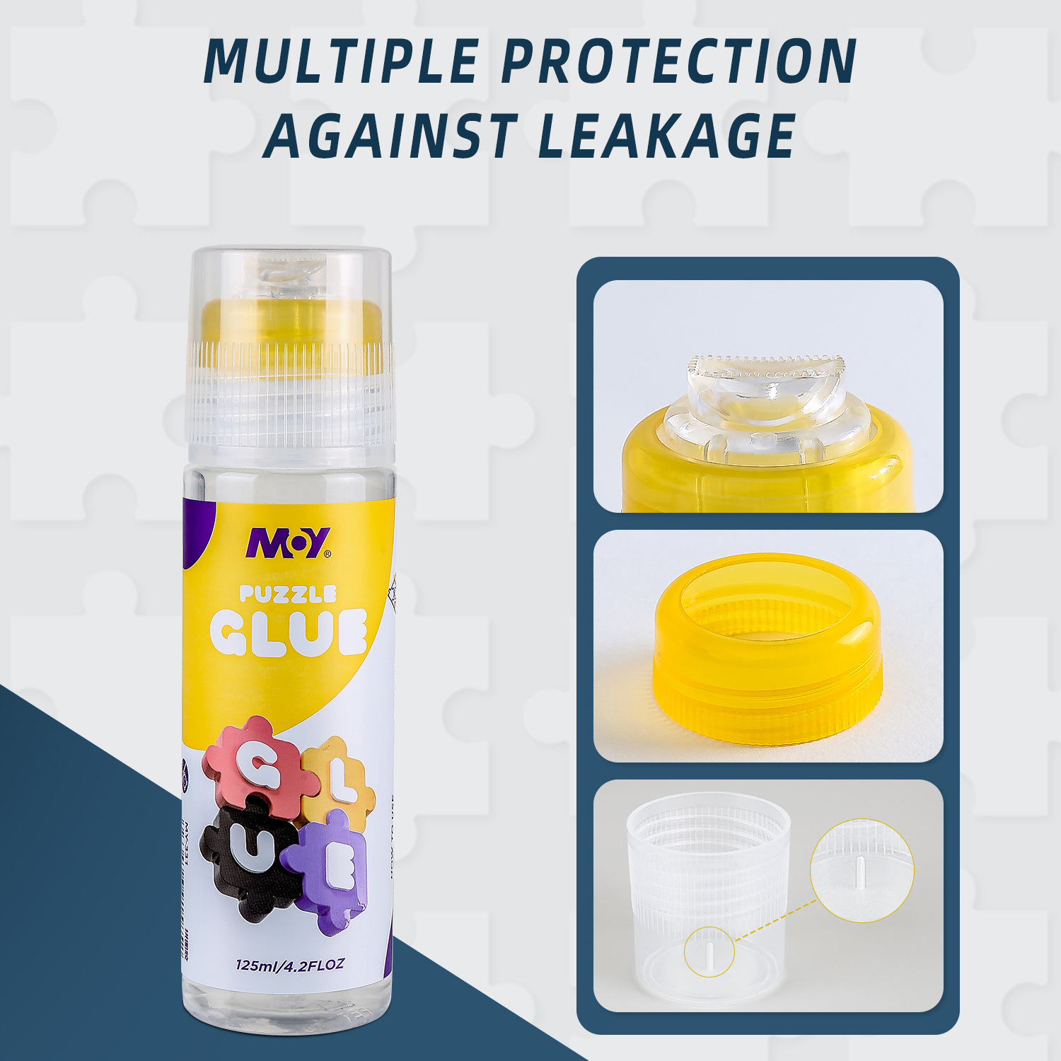 Puzzle special glue 125ml, large size, children's handmade safe decoration, adult students, 1000 pieces, filling transparent details Picture