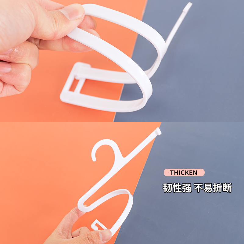 Plastic hook multi-functional storage and hanging pants wonder, small snap-on sock rack, silk scarf rack, pantyhose rack Application Scenario
