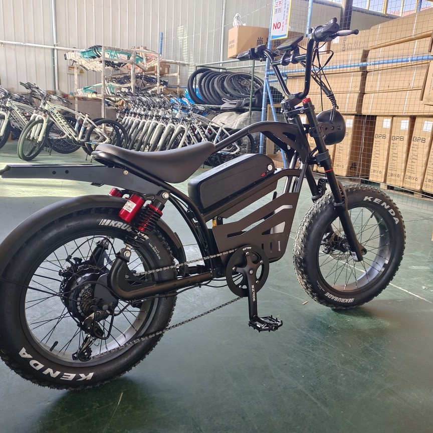 ebike电动自行车super73锂电助力雪地沙滩自行车成人变速运动电摩白底实物图