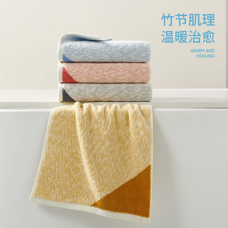Jieyu Fanxing bamboo joint yarn design is fashionable, thickened, and has increased water absorption. It offers high cost performance and is not prone to shedding. Wholesale towels Specification image