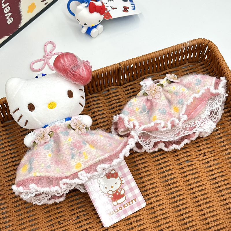 kt Little Chanel flower halter dress, baby dress, cute rose dress, lace plush doll clothing wholesale