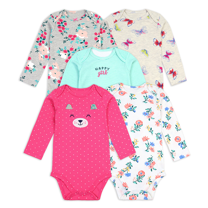 2025 Autumn/Winter Bestseller Warning: 5 A-class cotton baby warm one-piece hatchwear and crawling clothes are available for cross-border shopping frenzy. Wholesale in stock details Picture