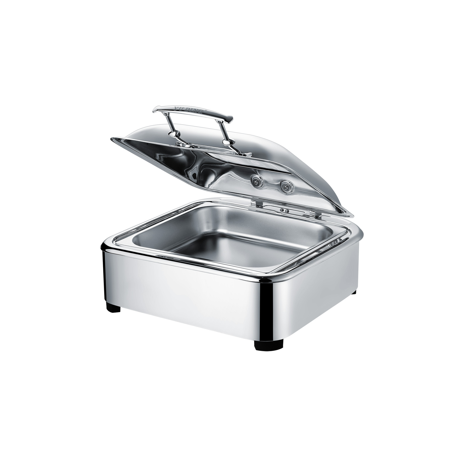 Visual luxury square mechanical buffer meal stove, buffet breakfast stove, buffet stove, hotel special Application Scenario