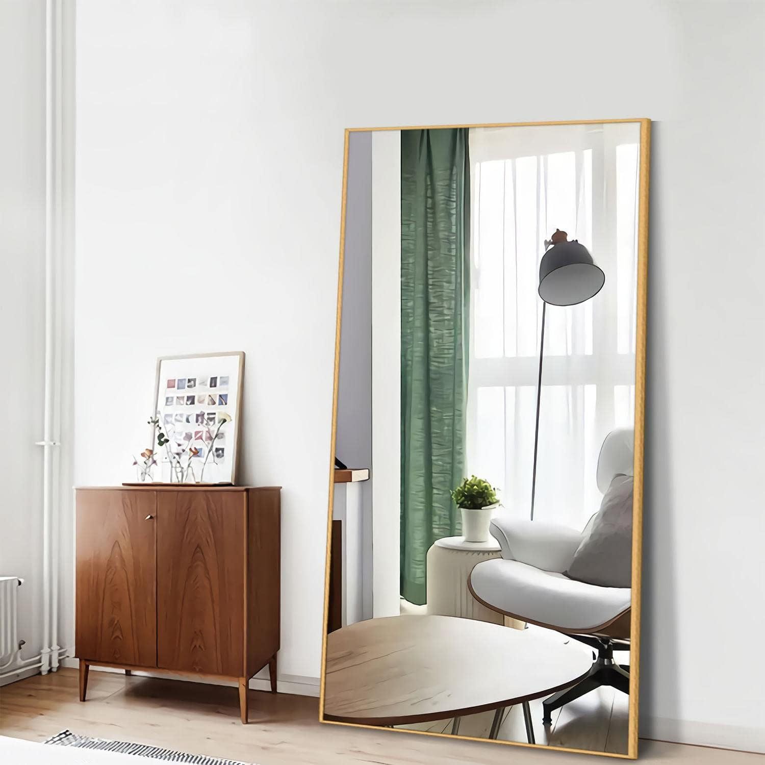 全身镜穿衣落地镜子家用壁挂式女生卧室网红公寓立体挂墙大试衣镜