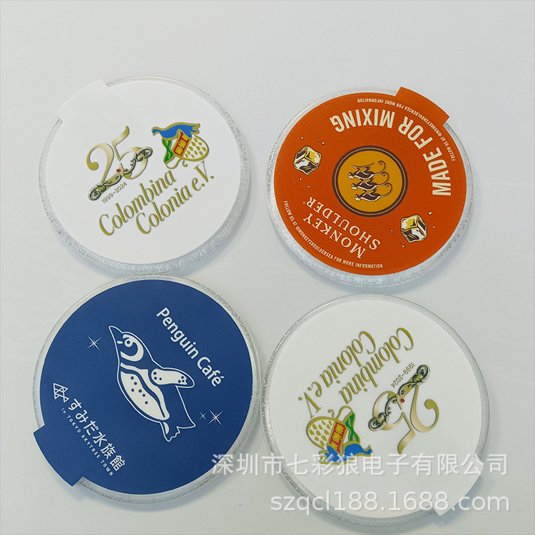 小麦秸秆餐垫圆形杯垫餐桌防烫垫硅胶杯垫18cm