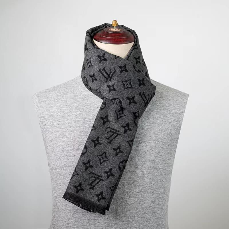 One-piece consignment men's checked new winter and autumn/winter wholesale factory imitation cashmere warm Korean jacquard striped export scarf men's street stall wholesale Specification image