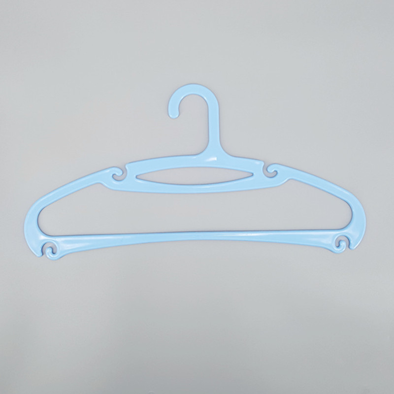 厂家直销晾晒衣架全新塑料干湿两用无痕扁型省空间衣服挂家用衣撑产品图