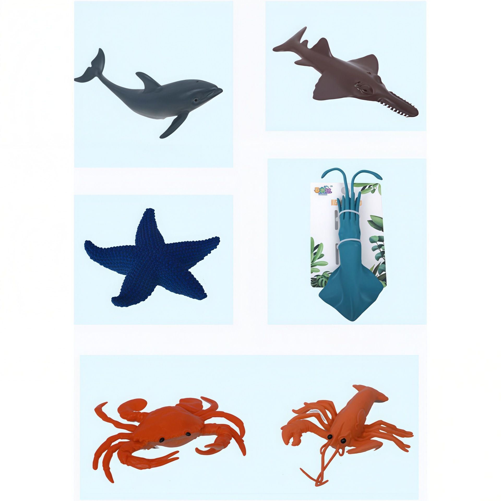 泡泡玛特海洋动物海豚仿真模型18cm小摆件动物手办