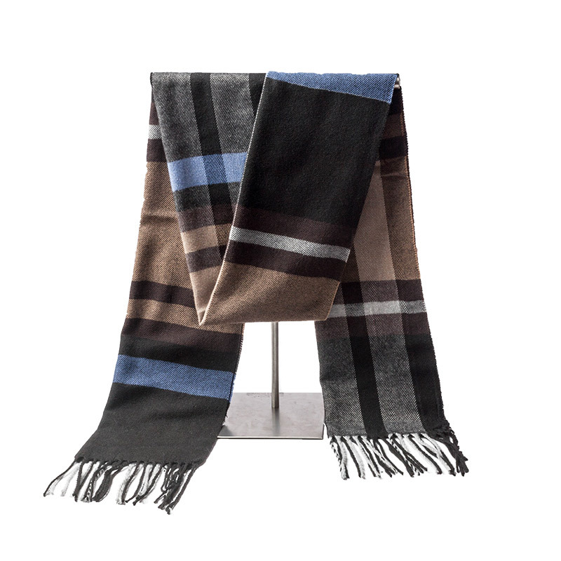 One-piece consignment of new winter cashmere scarves, men's scarves, men's scarves, women's scarves, imitation cashmere scarves, thick British checkered ones, wholesale from street stalls Item Picture