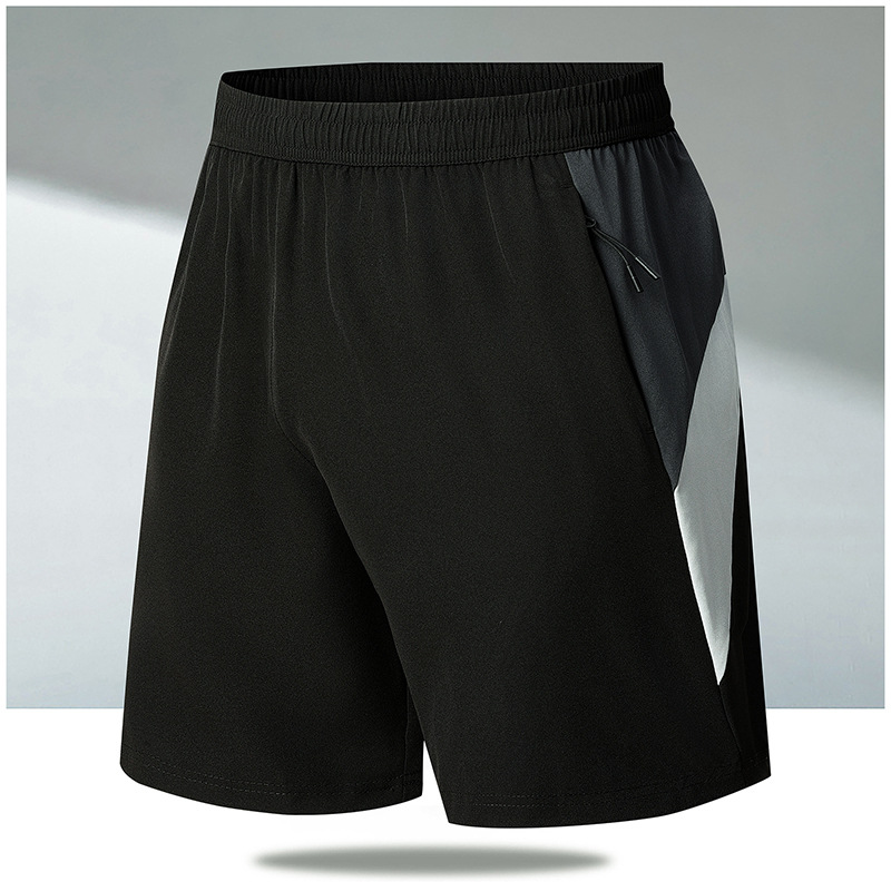 2026 New style shorts: Men's quick-drying loose five-point sporty casual pants, men's thin cross-border ice silk beach pants Specification drawing