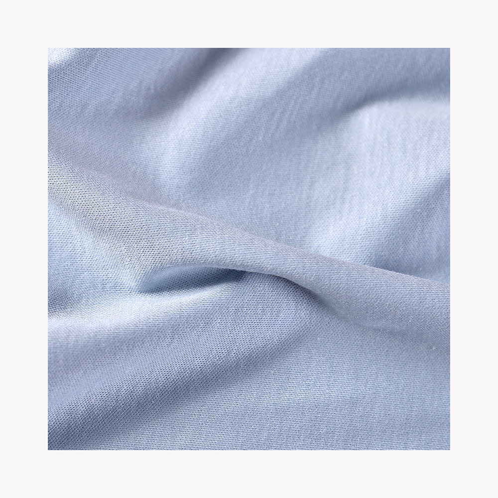 50支天丝亚麻丝光双面含10%亚麻春夏高端T恤打底时尚女装面料