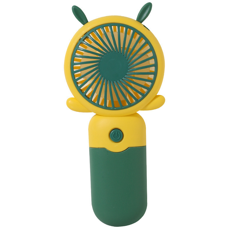 2023 New Cartoon fan, mini contrasting color fan, outdoor portable USB charging fan, gift and promotional logo Item Picture