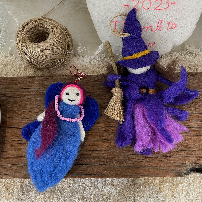 Handmade felt dolls, wool felt accessories, felt cloth ornaments, felt bags, felt rooms, creative handicraft materials Specification image