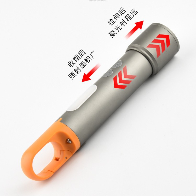 手电筒/LED手电筒/电筒/手电筒照明灯/电筒拉手细节图