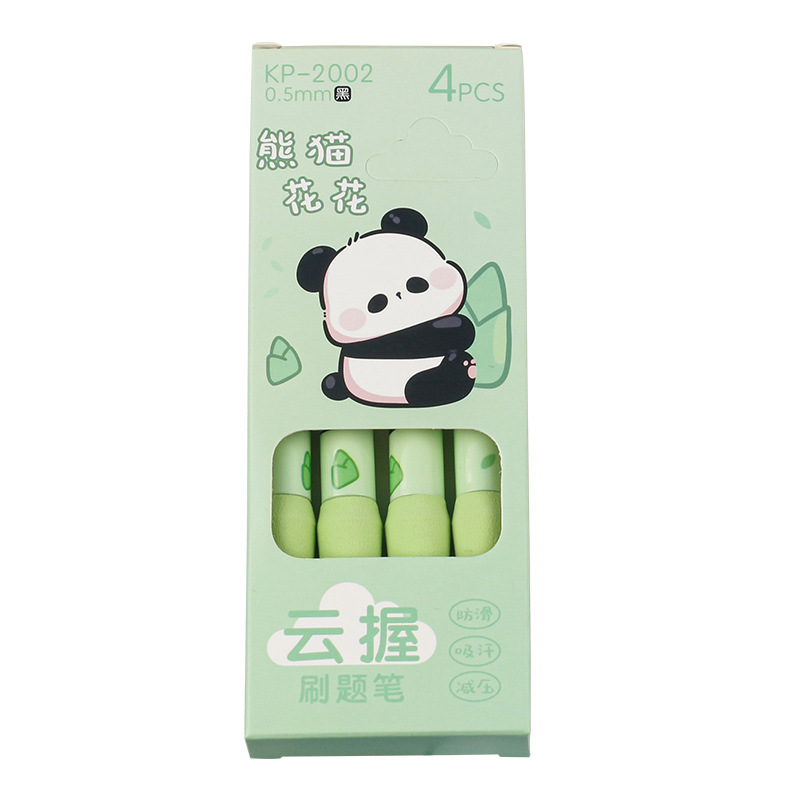 Cartoon pattern cloud grip cover, ST practice pen, pen case, stationery net pen case, pen box, stationery bag, student splicing, simple and elegant Item Picture