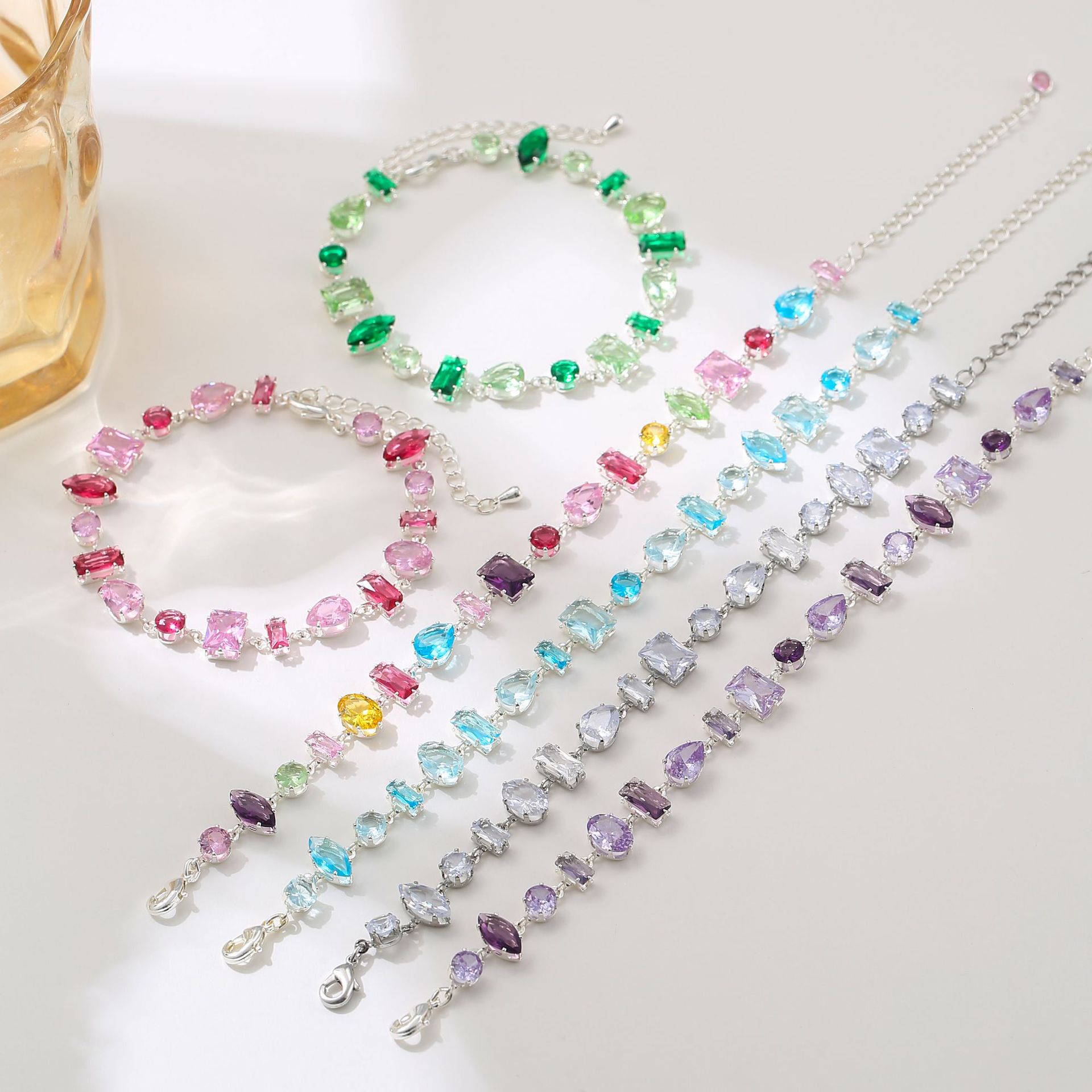 2026 New sweet style Zircon fine bracelet for women, light luxury, versatile, elegant, niche and high-end exquisite jewelry