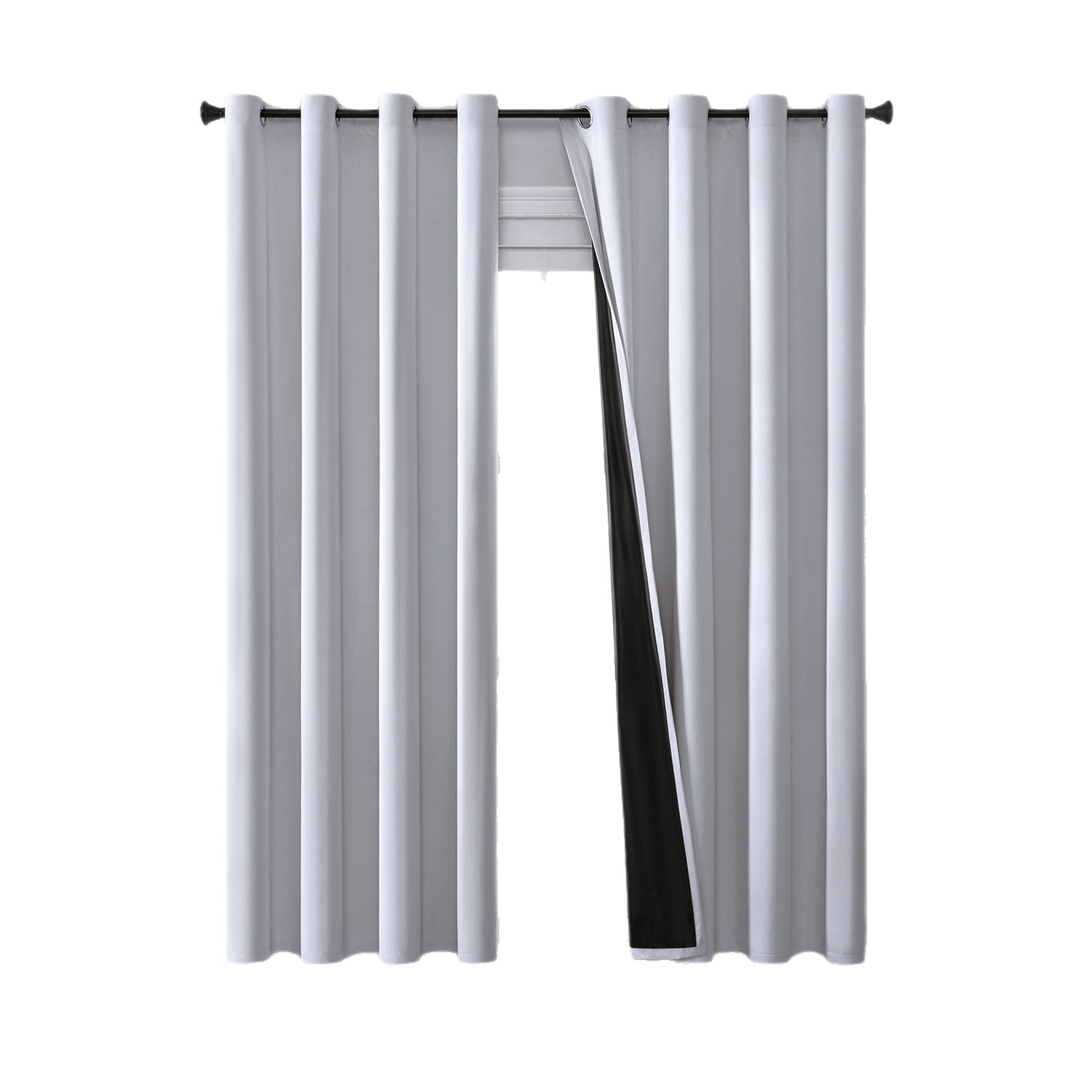 现货包邮隔热防晒窗帘成品窗帘春亚纺覆膜全遮光窗帘