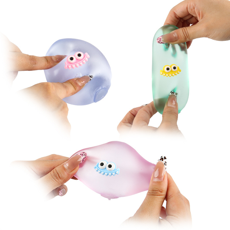 Hiku Egg Squeeze Fun Stress-Relieving Toys, stress-relieving squeeze toys, soft silicone rubber children's dolls Application Scenario